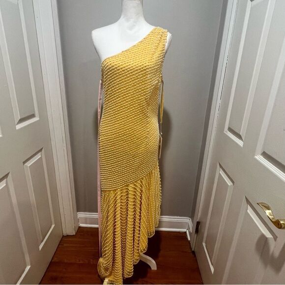 Mac Duggal style 93741 One Shoulder High Low Dress  size 14 NWT - Picture 10 of 16